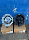 KMC KM239 Impact True Bead Lock Wheels (5 New) 17x9, 5x5, -12 Black or Machined