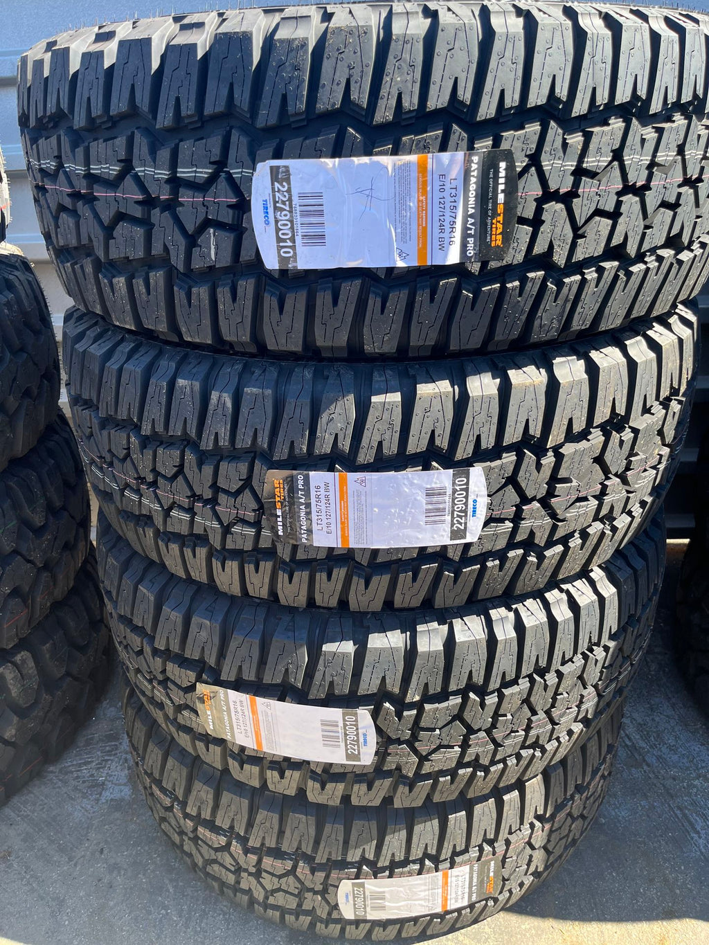 Milestar Patagonia A/T Pro 315-75-16 NEW Set of 4