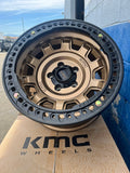 KMC KM236 Tank Bead Lock Wheels 17x9 5x5 Bronze