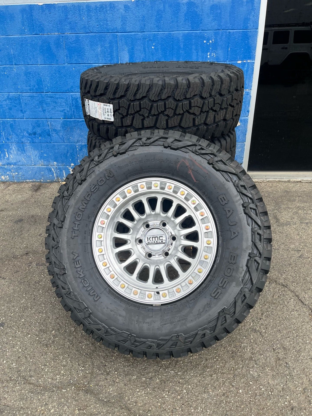 KMC IMS KM552 17x9 Wheels + Mickey Thompson Baja Boss A/T 35/12.50R17 Package