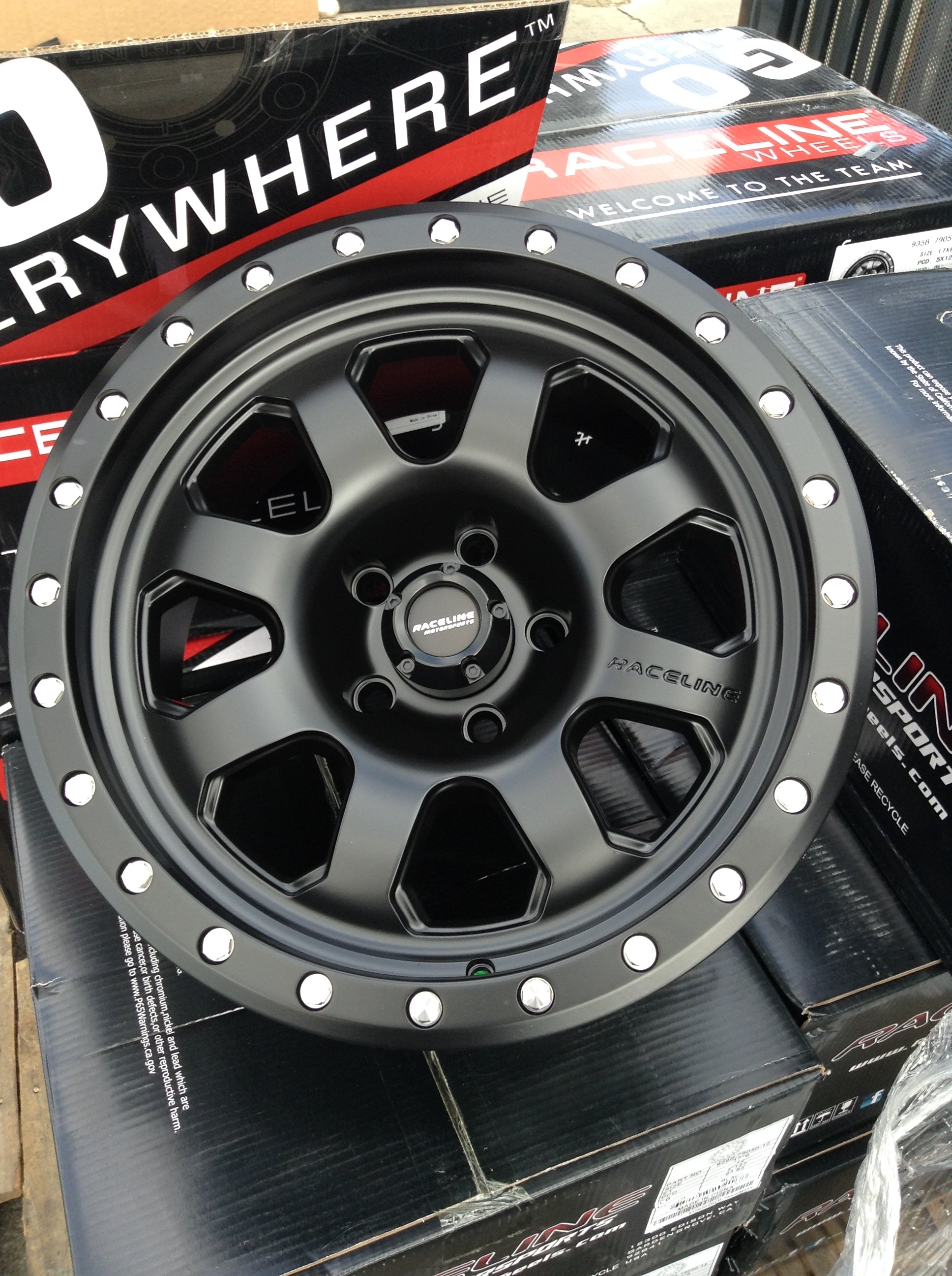 Raceline 929B Avenger 17x9 Wheels – Satin Black (5x139.7)