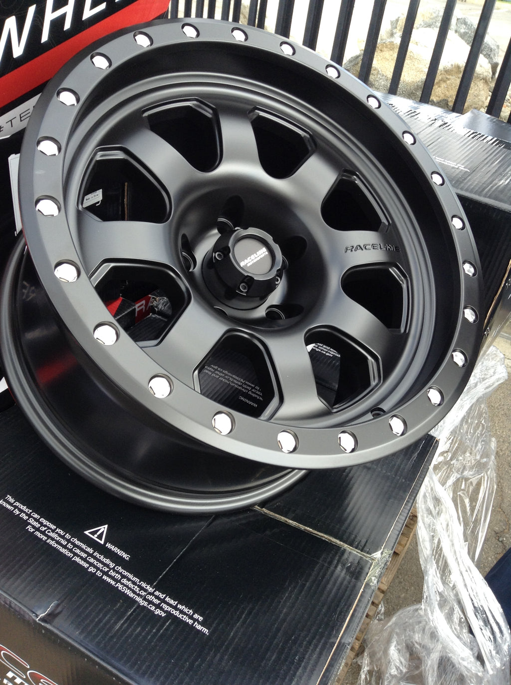 Raceline 929B Avenger 17x9 Wheels – Satin Black (5x139.7)