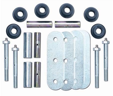 Rubicon Express 1" Lift Greaseable Shackle Kit Front For 1976-86 Jeep CJ