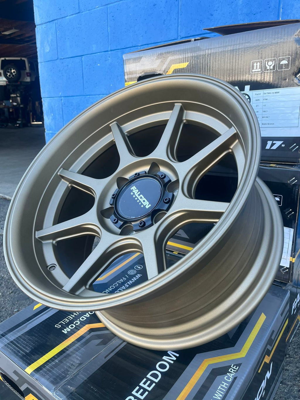 Falcon T8 Seeker Wheels 17x9, 6x139 (4 New) Bronze