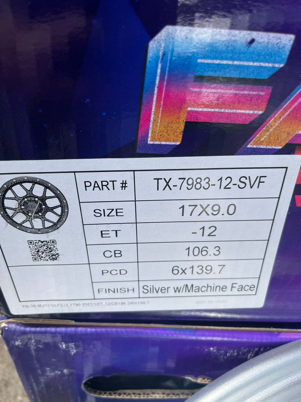 FALCON TX-TITAN WHEELS 17x9 6x139.7 Set of 4