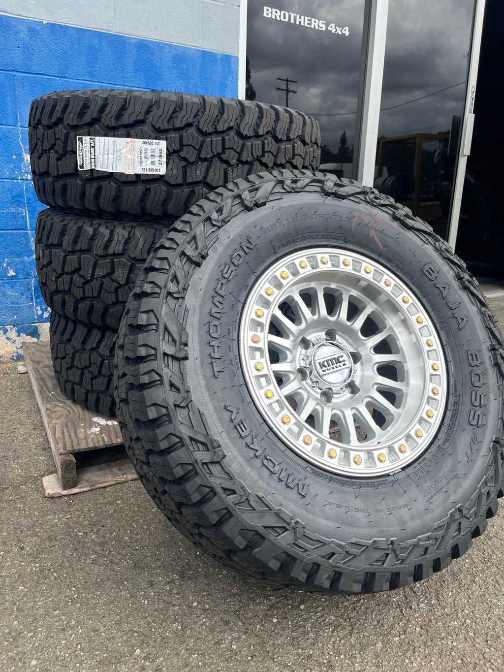 KMC IMS KM552 17x9 Wheels + Mickey Thompson Baja Boss A/T 35/12.50R17 Package